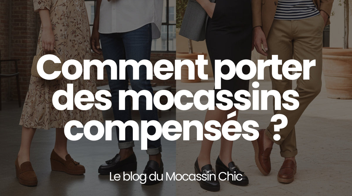 Comment porter des mocassins compensés ? - Le guide Le Mocassin Chic