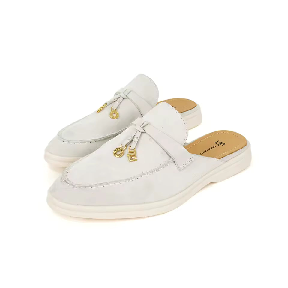 Mocassin Ouverts Blancs