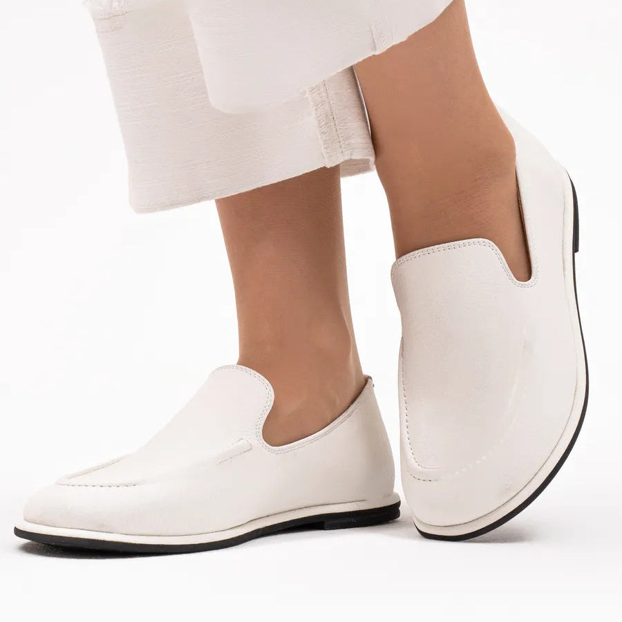 Mocassin Cuir Souple Femme