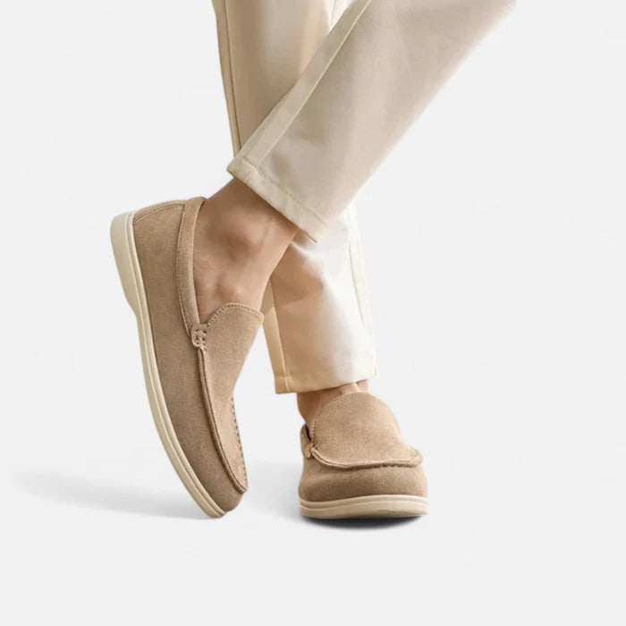 Mocassin Homme Daim Beige