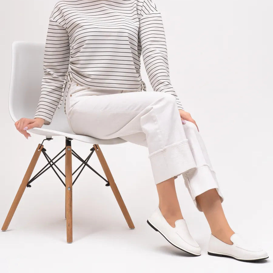 Mocassin Cuir Souple Femme