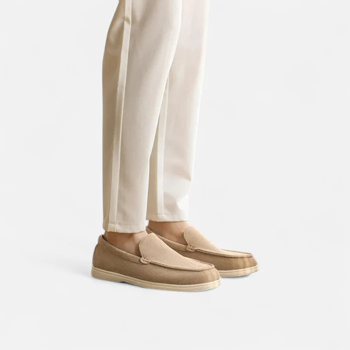 Mocassin Homme Daim Beige