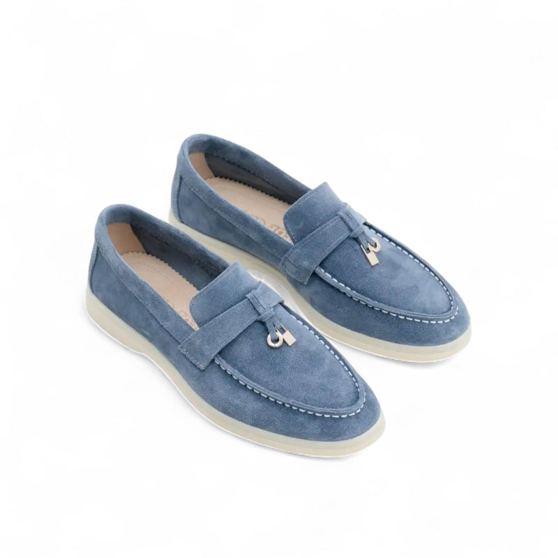 Mocassin Daim Bleu gland