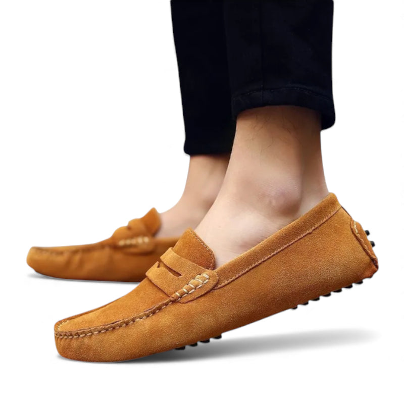 Mocassin Homme Camel Daim