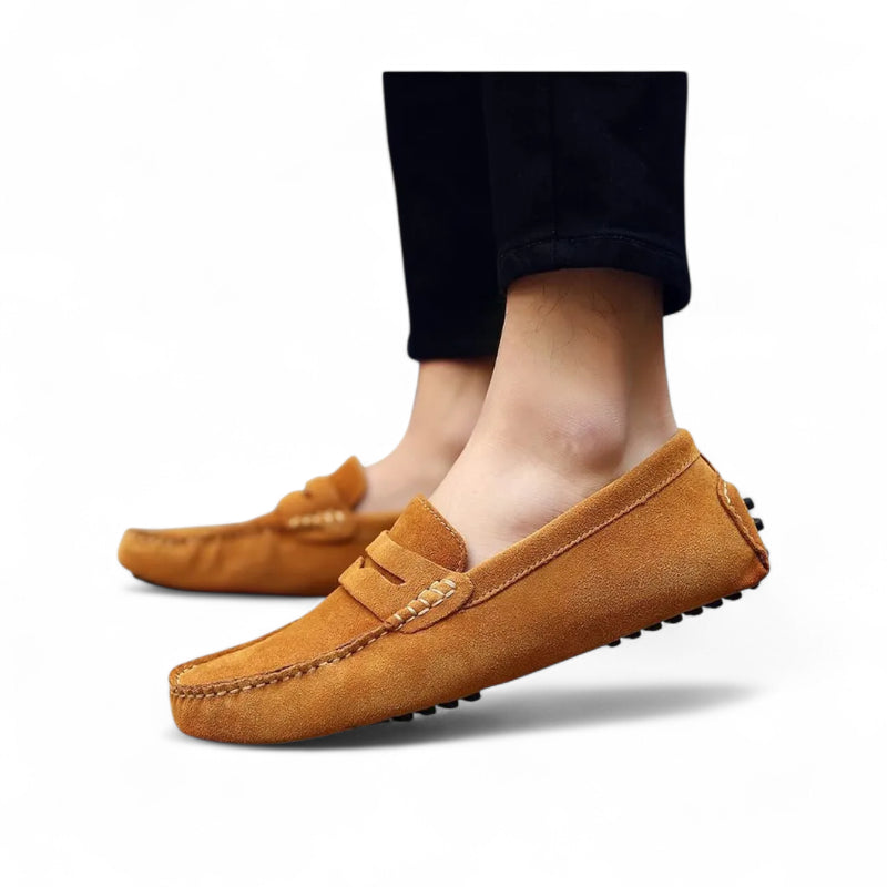 Mocassin Homme Camel Daim