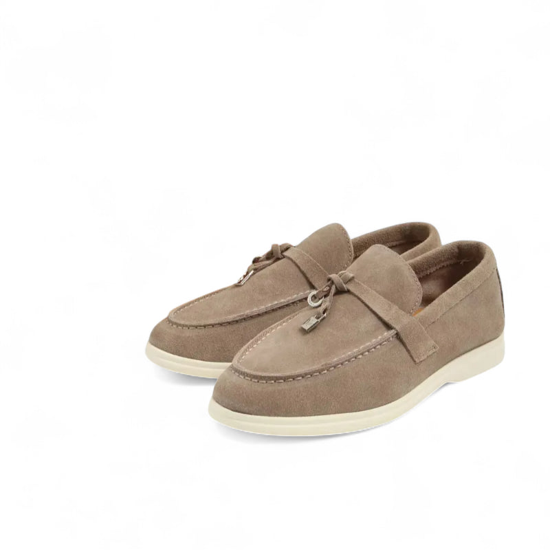 Mocassin En Daim Kaki à Gland