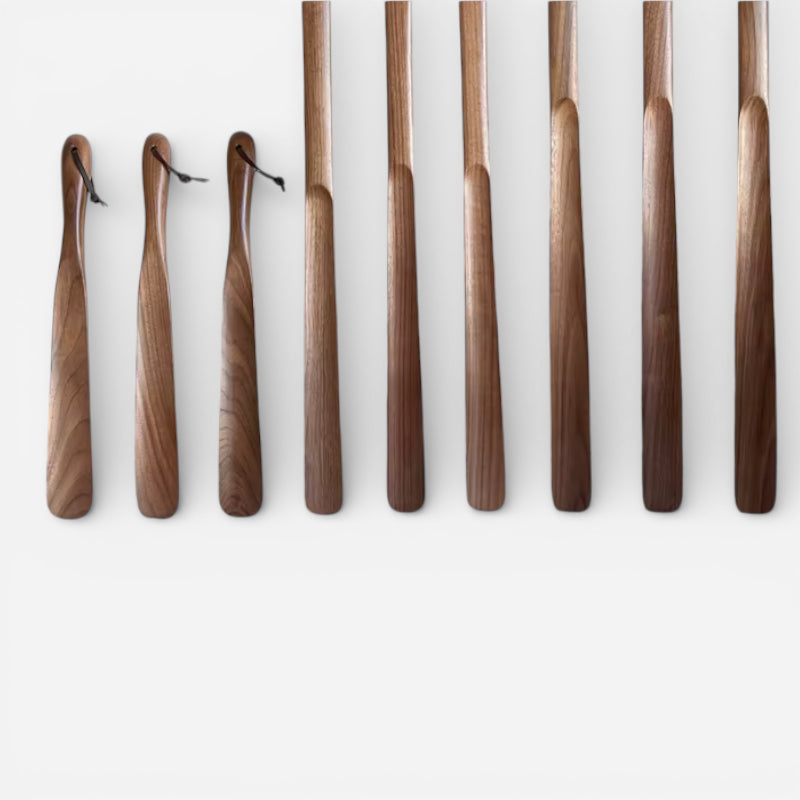 Chausse-pied en bois premium – Confort du talon & formats multiples