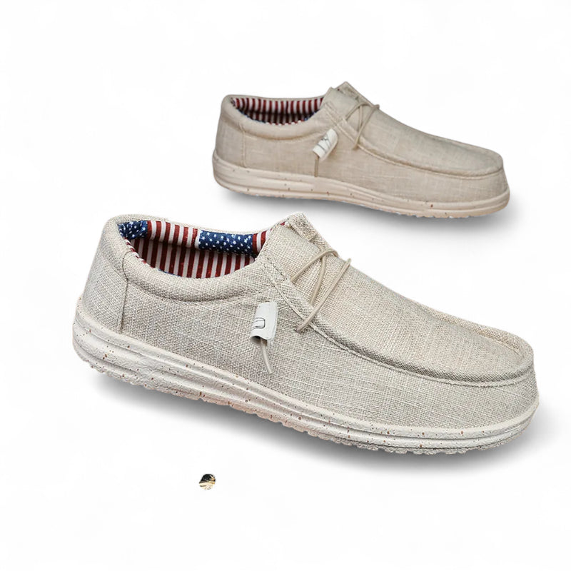 Mocassin Tendance Blanc Pour Homme à Lacet