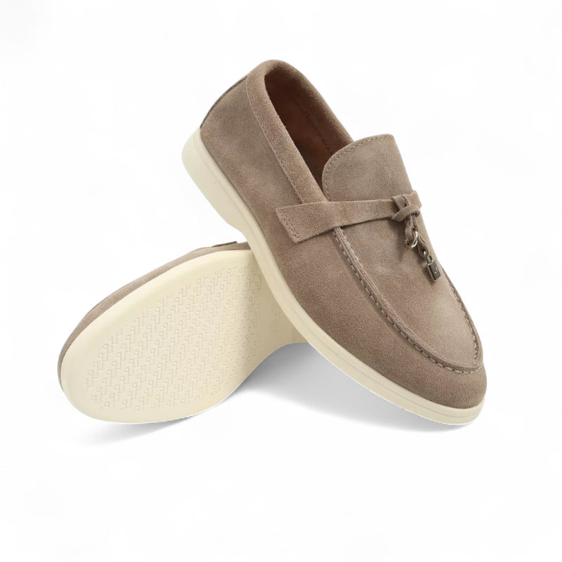 Mocassin En Daim Kaki à Gland