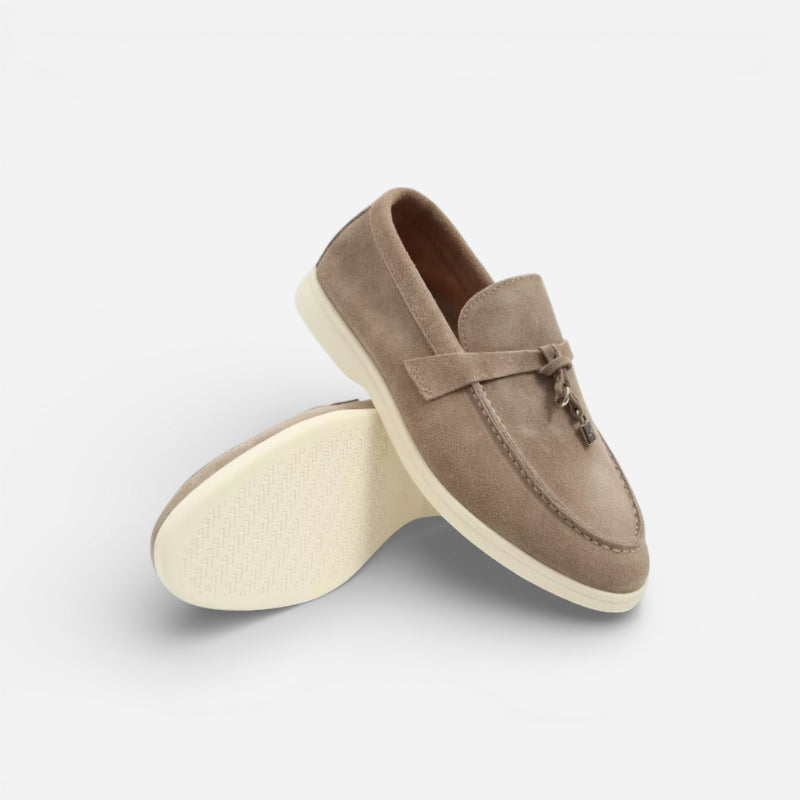 Mocassin En Daim Kaki à Gland