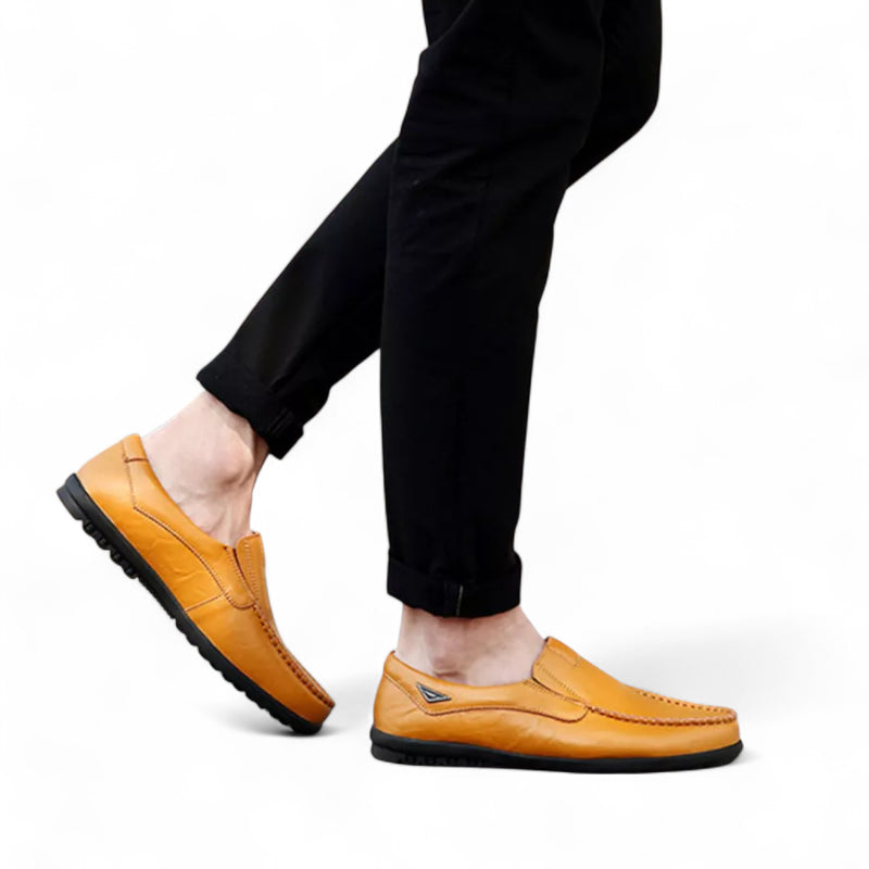 Mocassin Homme Cuir Couleur Camel