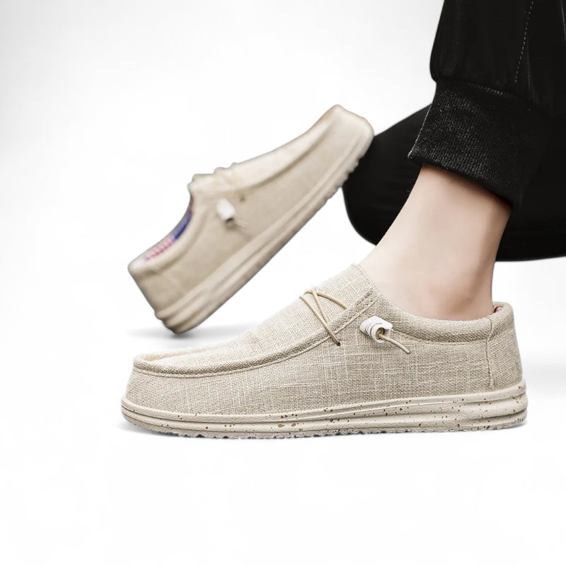 Mocassin Tendance Blanc Pour Homme à Lacet