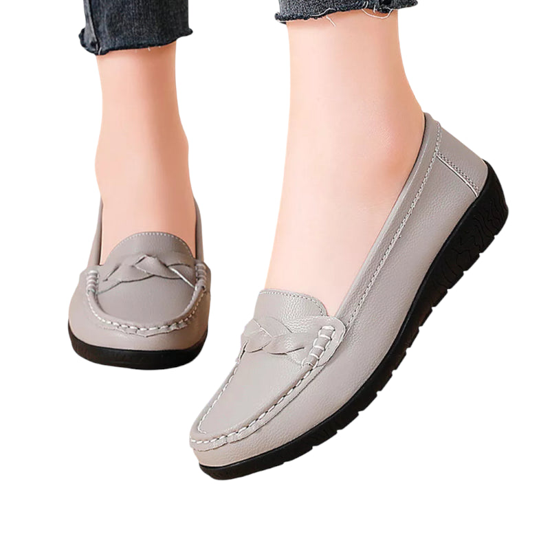 Mocassin Femme Gris Compensé