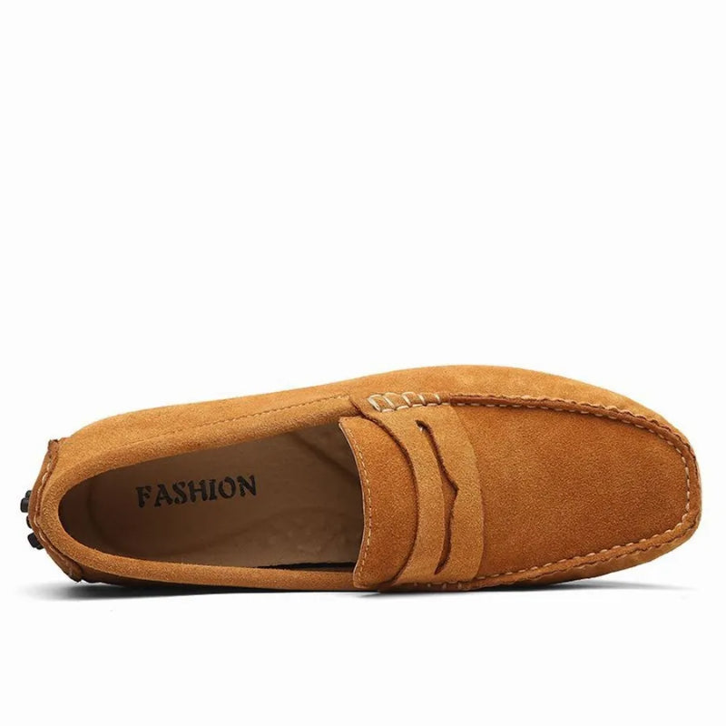 Mocassin Homme Camel Daim