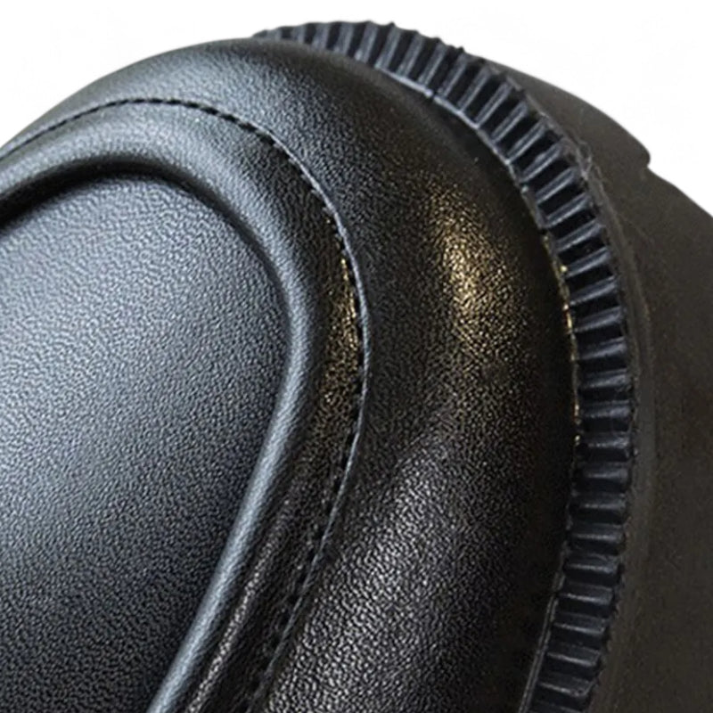 Mocassin Plateforme En Cuir Noir Pour Femme