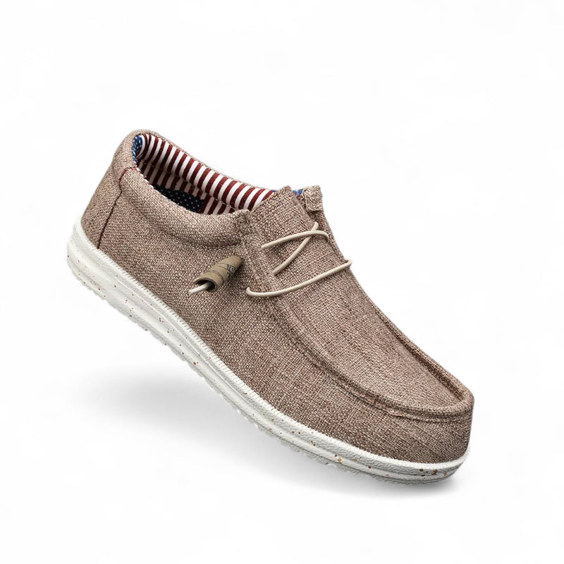 Mocassin Compensé à Lacet Tendance Homme