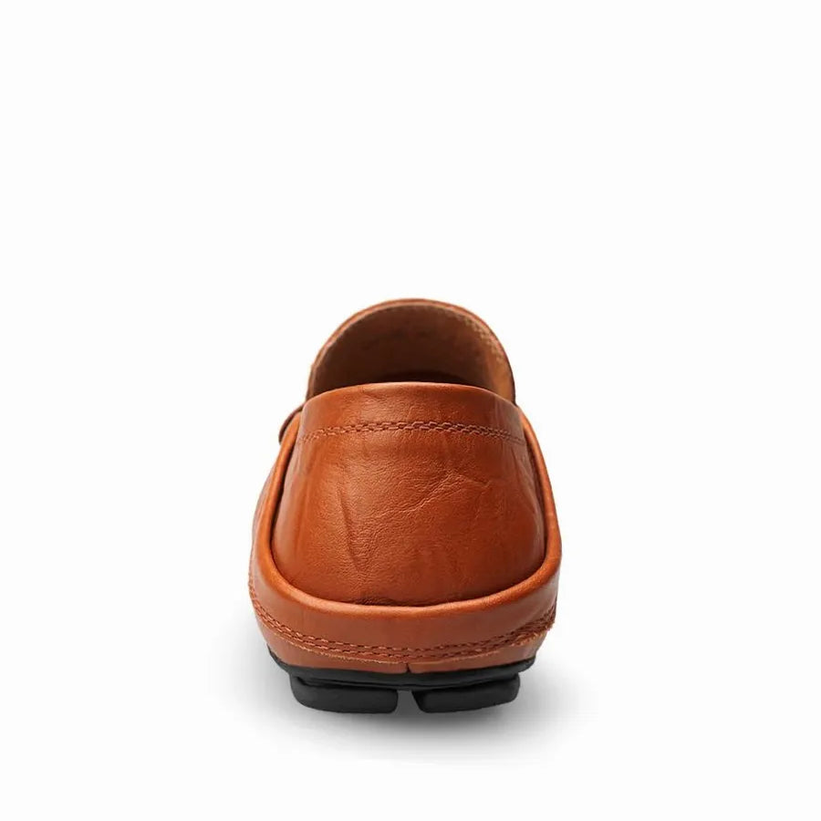 Mocassin Cuir Foncé Homme