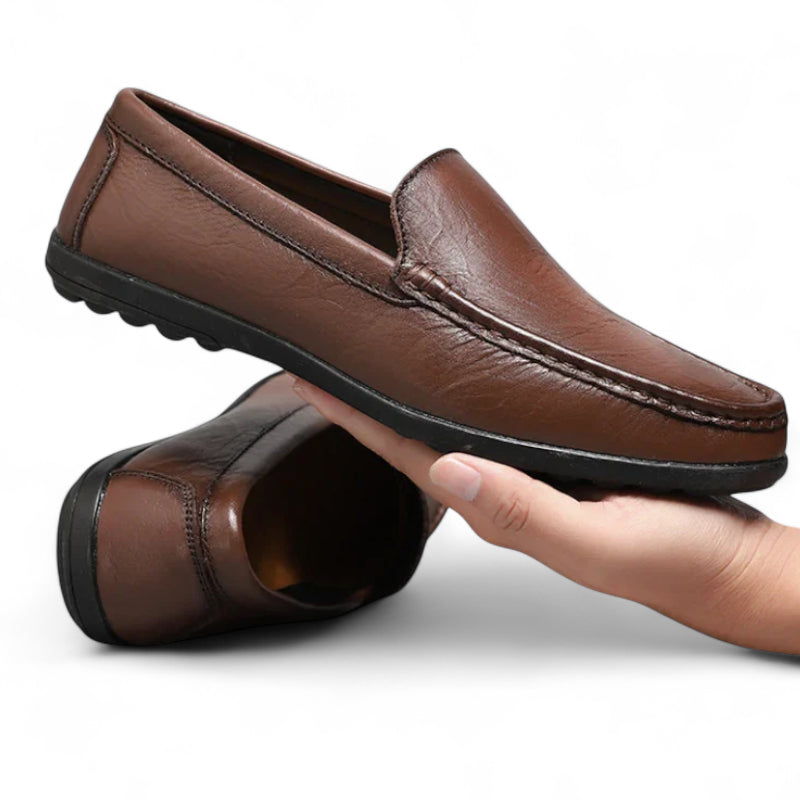 Mocassin Homme Cuir Marron