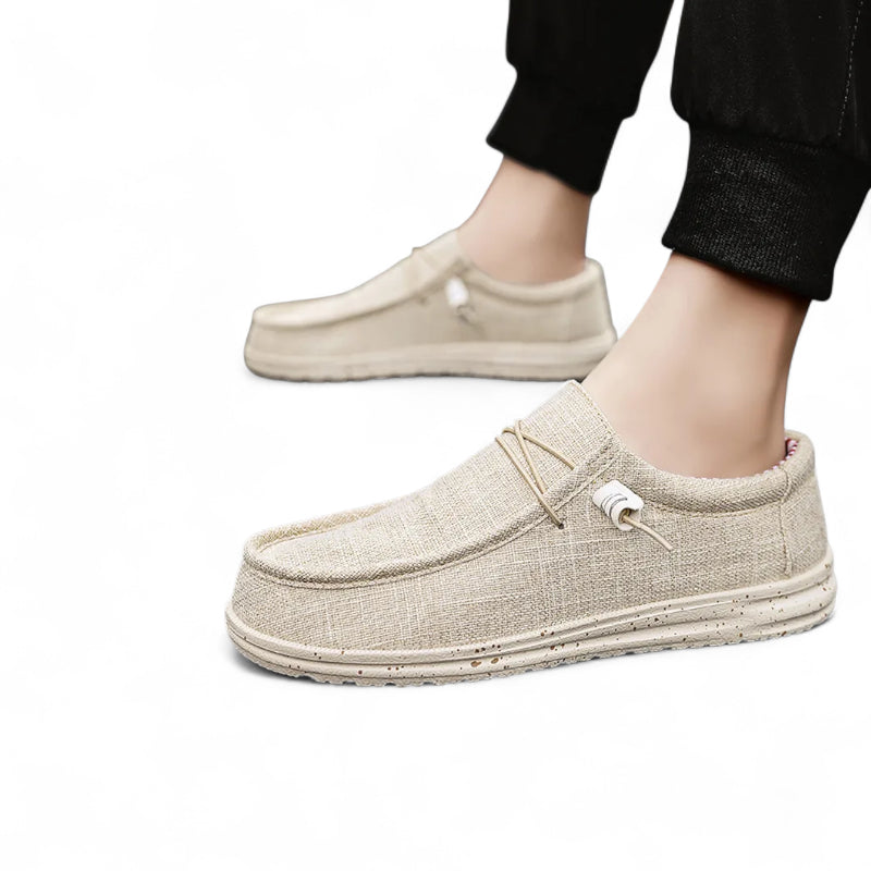 Mocassin Tendance Blanc Pour Homme à Lacet