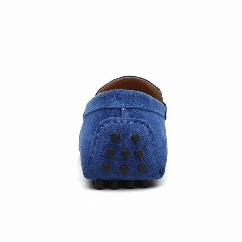 Mocassin Homme Daim Bleu