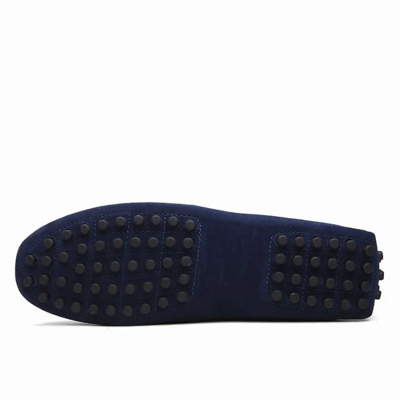 Mocassin Pour Homme Daim Bleu Marine