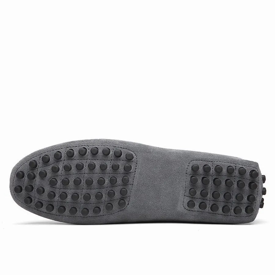Mocassin Daim Gris Homme