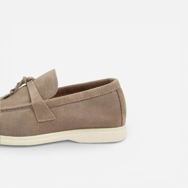 Mocassin En Daim Kaki à Gland