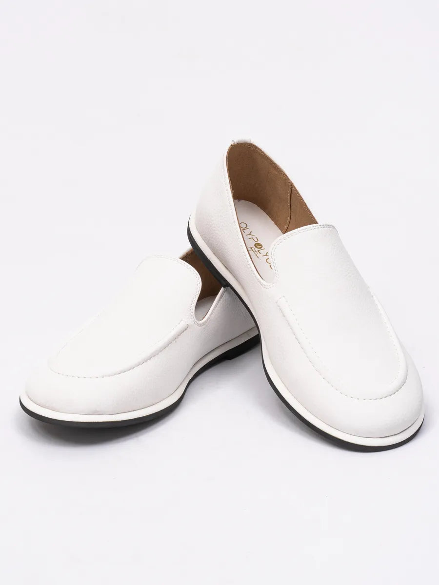 Mocassin Cuir Souple Femme