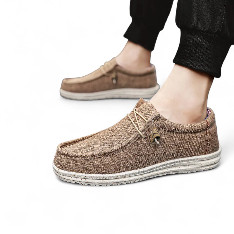 Mocassin Compensé à Lacet Tendance Homme