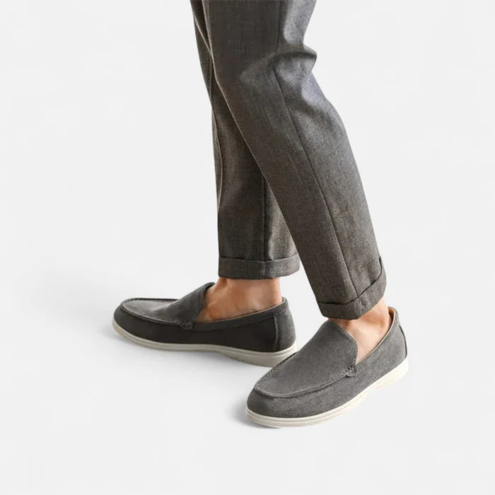 Mocassin Homme Daim Gris