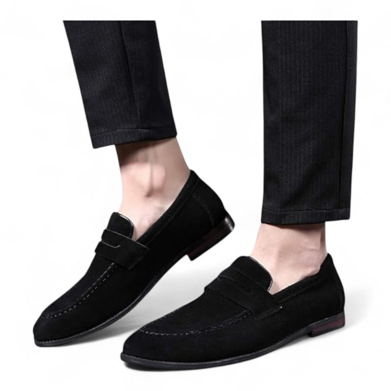 Mocassin Homme Daim Noir