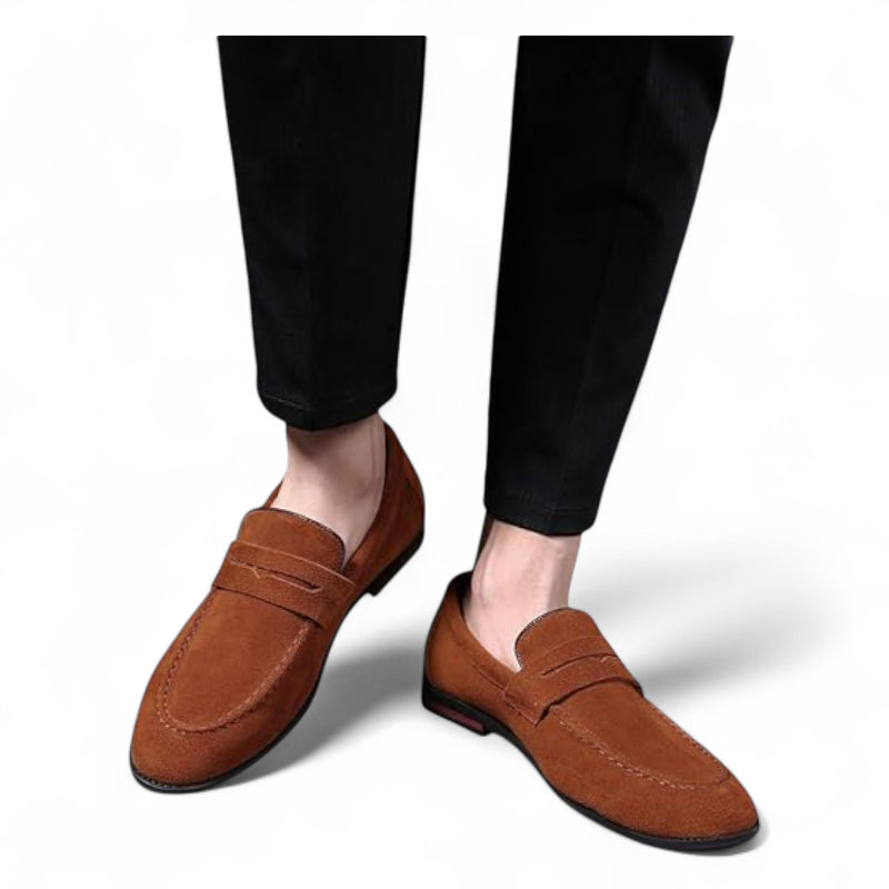 Mocassin Daim Homme Marron