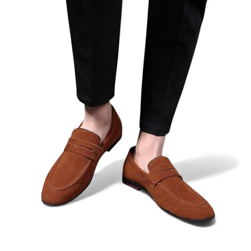 Mocassin Daim Homme Marron