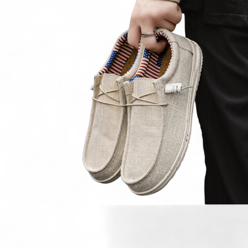 Mocassin Tendance Blanc Pour Homme à Lacet