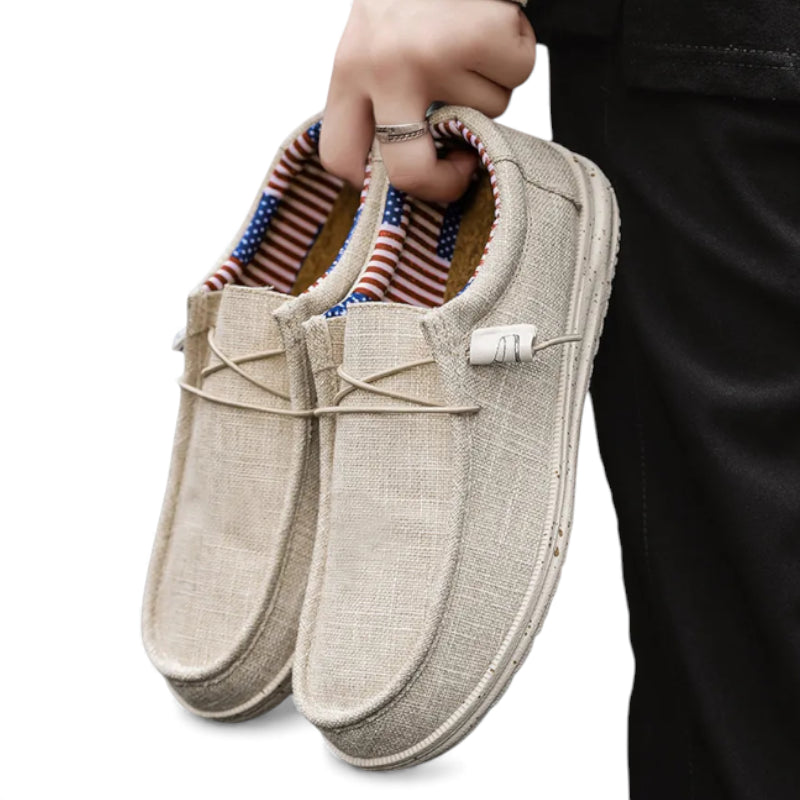 Mocassin Tendance Blanc Pour Homme à Lacet