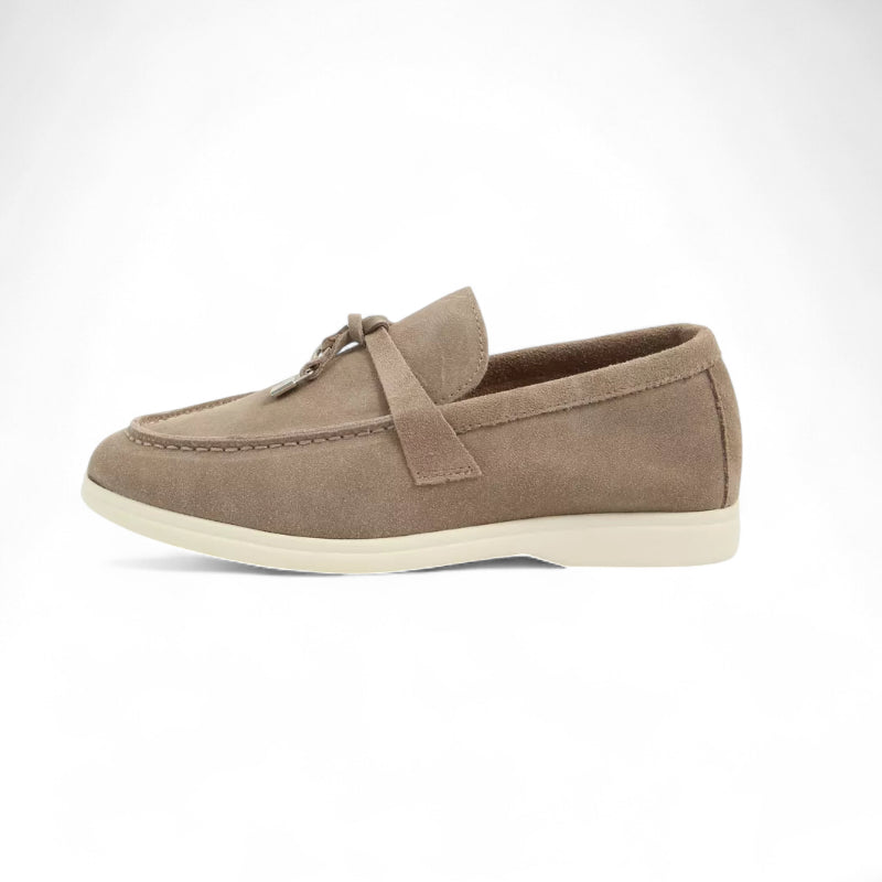 Mocassin En Daim Kaki à Gland