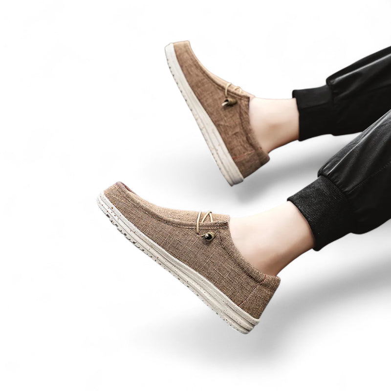 Mocassin Compensé à Lacet Tendance Homme