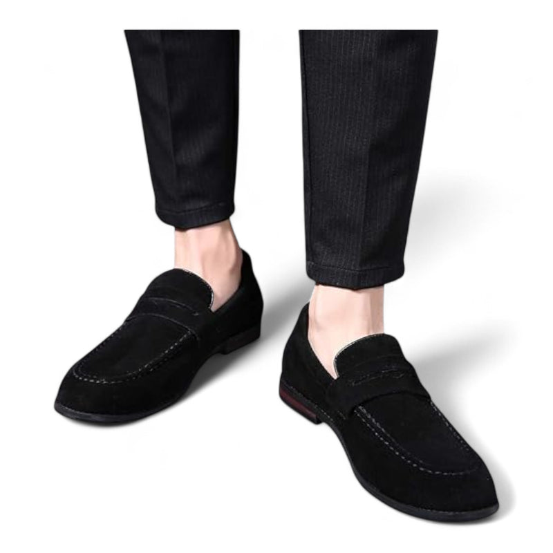 Mocassin Homme Daim Noir
