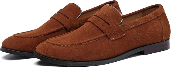 Mocassin Daim Homme Marron