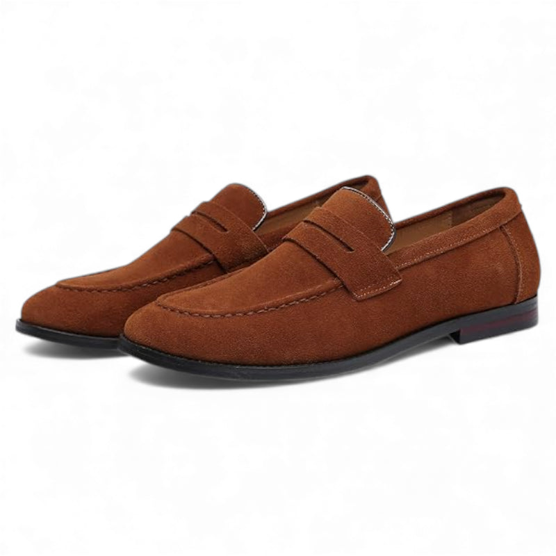 Mocassin Daim Homme Marron