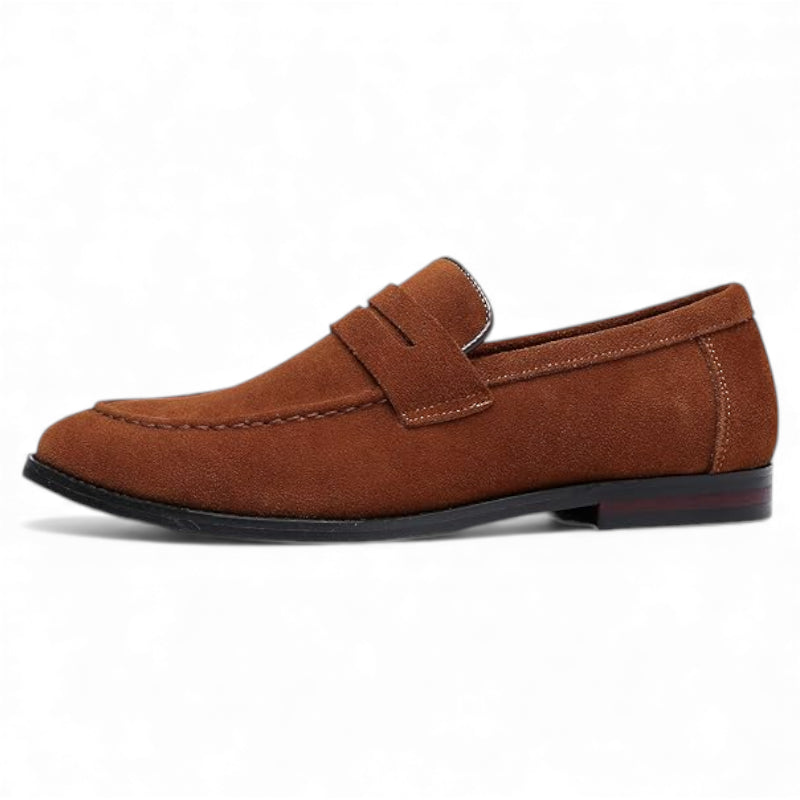 Mocassin Daim Homme Marron