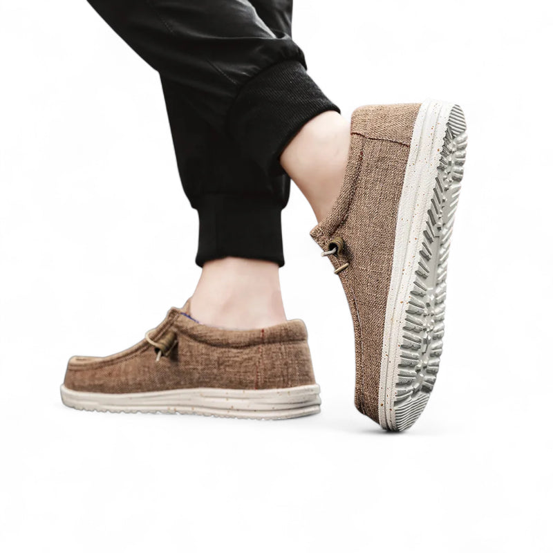 Mocassin Compensé à Lacet Tendance Homme