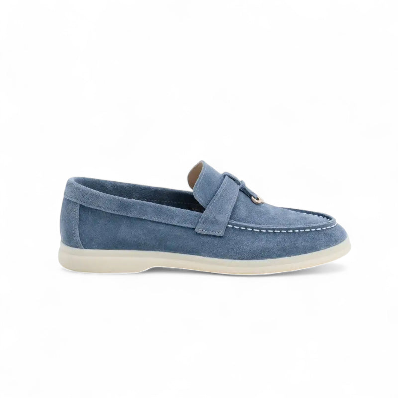 Mocassin Daim Bleu gland