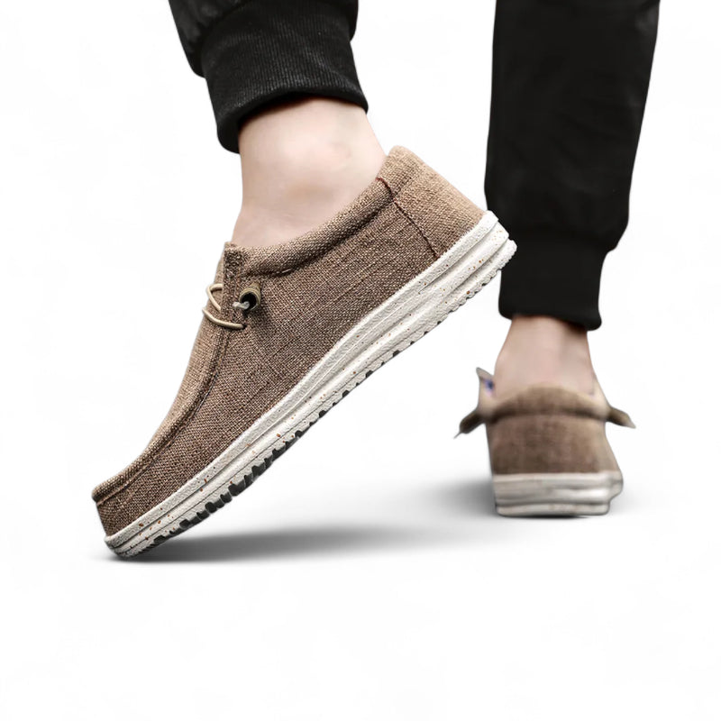 Mocassin Compensé à Lacet Tendance Homme