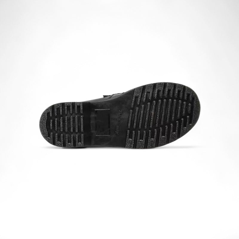 Mocassin Cuir Vernis Bicolore Frange Pour femme