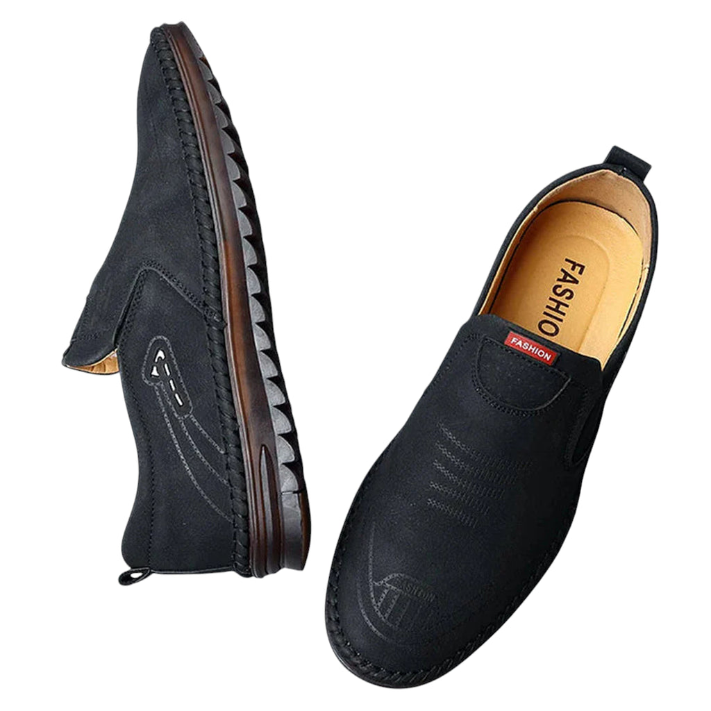 Mocassin Pour Homme En Cuir Noir
