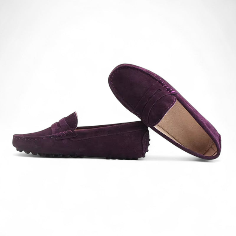 Mocassin Pour Femme Violet Bateau