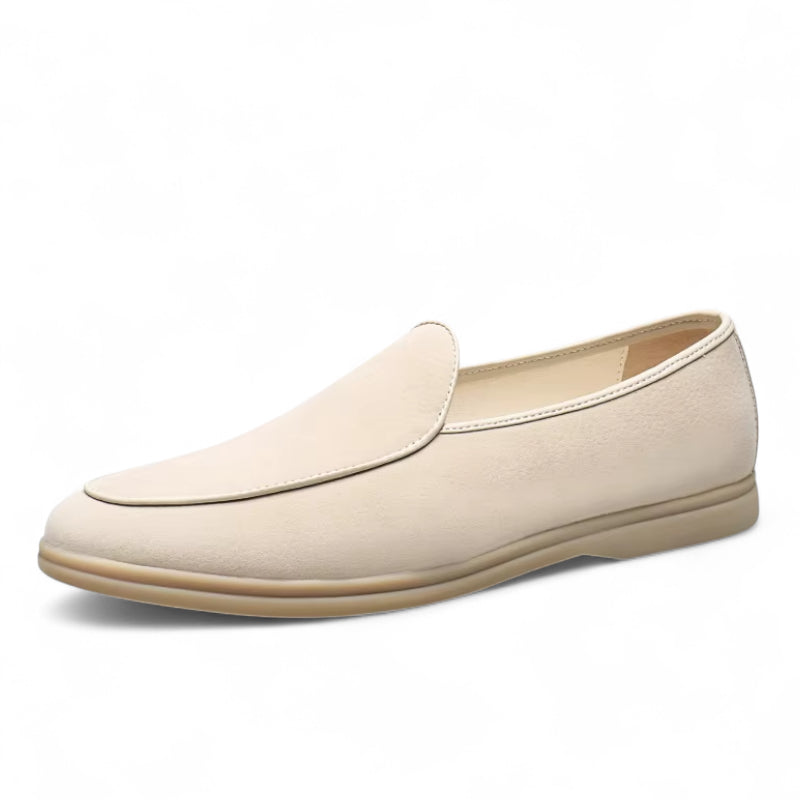 Mocassin En Daim Beige Homme