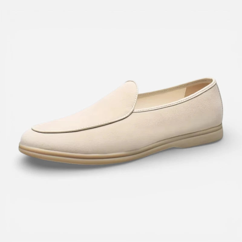 Mocassin En Daim Beige Homme