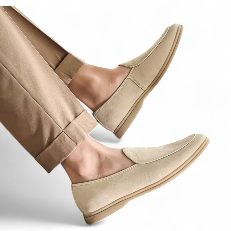 Mocassin En Daim Beige Homme